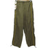LUVDANCESTYLE 00s Y2K リップストップ サイドラインナイロンカーゴパンツ 裾ドローコード レディース M