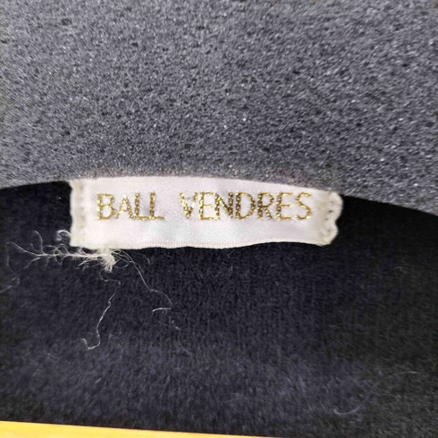 BALL VENDRES フロントアート刺繍 ニットカーディガン ラインストーン レディース