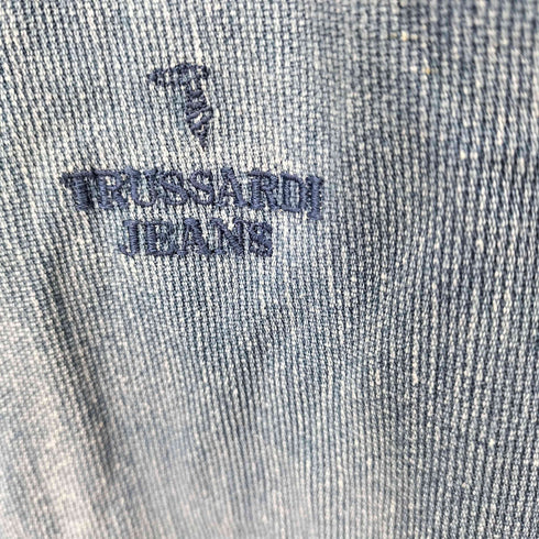 トラサルディ ジーンズ TRUSSARDI JEANS デニムスイングトップジャケット ワンポイントロゴ メンズ JPN:48