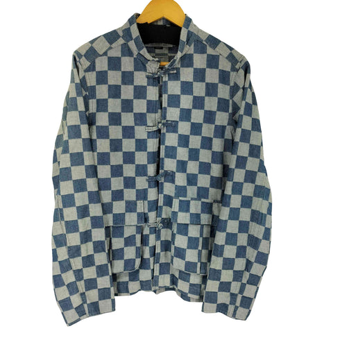 バルオリジナルレネゲイヅ Bal Original Renegades ブロックチェック L/S デニムチャイナシャツ メンズ import:M