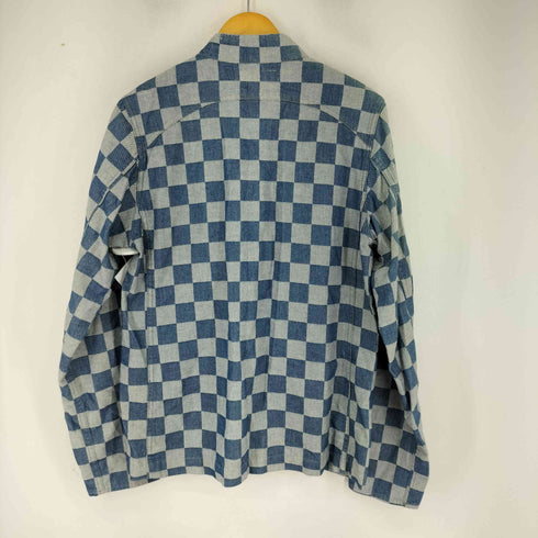 バルオリジナルレネゲイヅ Bal Original Renegades ブロックチェック L/S デニムチャイナシャツ メンズ import:M