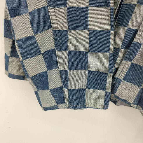 バルオリジナルレネゲイヅ Bal Original Renegades ブロックチェック L/S デニムチャイナシャツ メンズ import:M