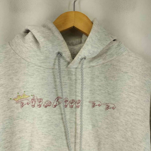 ヘインズ Hanes 90s 霜降り プリントプルオーバーパーカー メンズ JPN:M