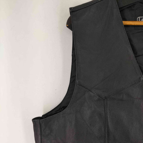 ピエロワッペン レザーベスト メンズ 48