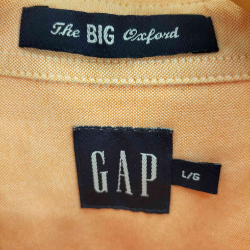 ギャップ Gap 00S OLD デカタグ THE BIG OXFORD ボタンダウン オックスフォード シャツ メンズ import:L