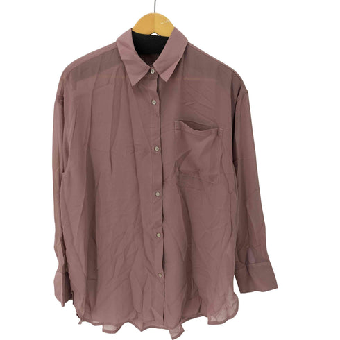シースルーL/S シャツ レディース import:L