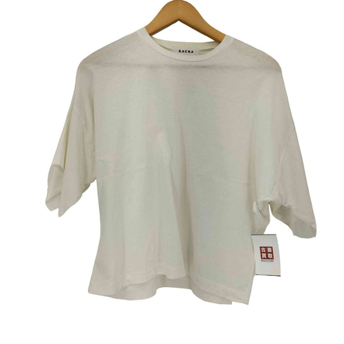 サクラ SACRA クロップド クルーネックTシャツ レディース JPN:38