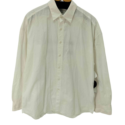 ヨシオクボグランドフロア yoshiokubo GROUNDFLOOR 18SS THINK BEFORE WEAR コットンバックプリントレギュラーカラーシャツ メンズ JPN:3
