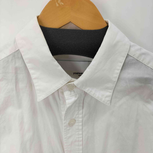 ヨシオクボグランドフロア yoshiokubo GROUNDFLOOR 18SS THINK BEFORE WEAR コットンバックプリントレギュラーカラーシャツ メンズ JPN:3