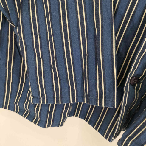 マークスアンドスペンサー MARKS&SPENCER 90-00S L/S ストライプパジャマシャツ メンズ import:L