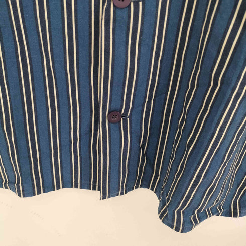 マークスアンドスペンサー MARKS&SPENCER 90-00S L/S ストライプパジャマシャツ メンズ import:L