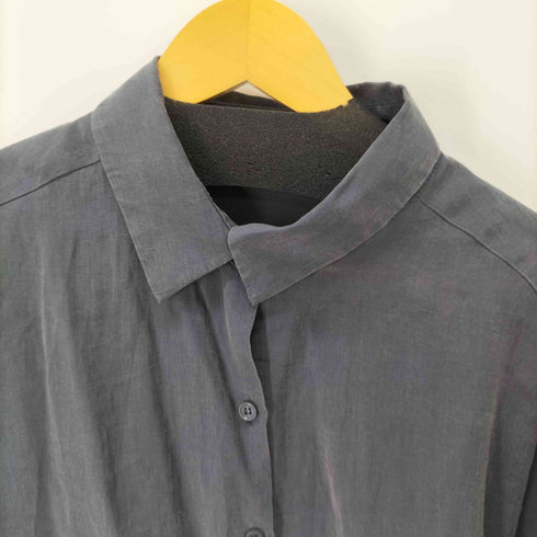 ザラ ZARA オーバーサイズカラーシャツ 墨黒 レディース JPN:L
