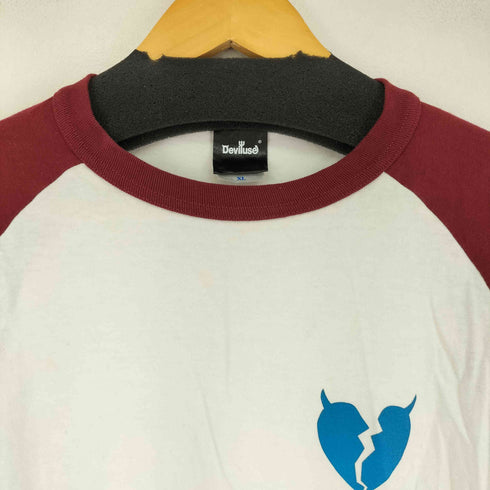 デビルユース Deviluse フロントプリント L/S ラグランTシャツ メンズ import:XL