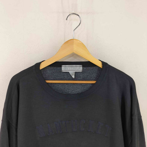 BREEZIN' UP USA製 NANTUCKET 製品染め スウェット メンズ import:XL