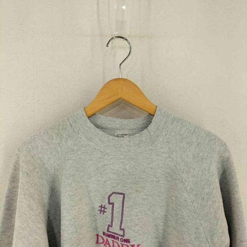 フルーツオブザルーム FRUIT OF THE LOOM USA製 NUMBER ONE DADDY ラグランスウェット メンズ import:XL