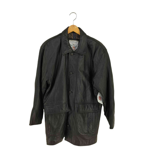 SCANDINAVIA SKY WEAR ラムレザー ハーフコート メンズ import:M