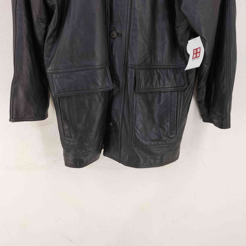 SCANDINAVIA SKY WEAR ラムレザー ハーフコート メンズ import:M