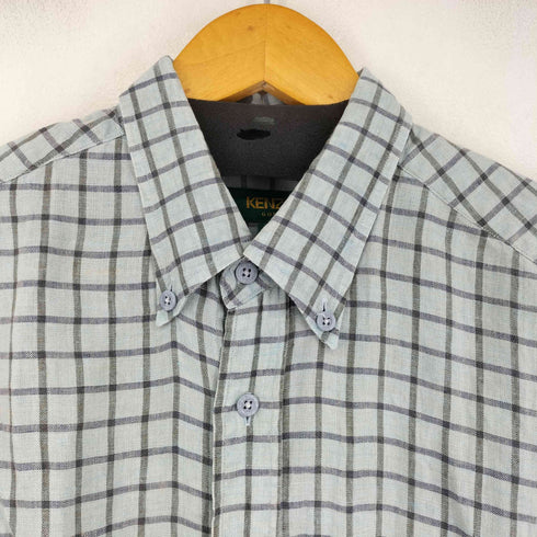 ケンゾーゴルフ KENZO GOLF S/S チェックリネンシャツ メンズ JPN:4