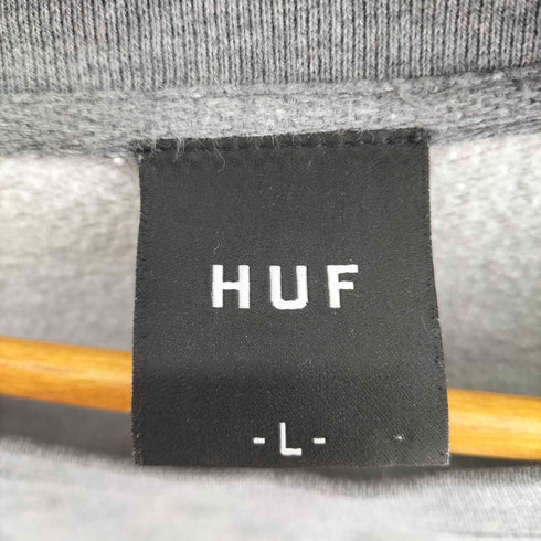 ハフ HUF フロントプリント クルーネックスウェット メンズ JPN:L