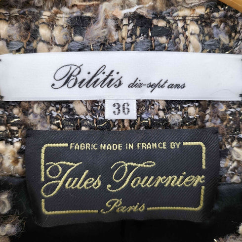 ビリティスディセッタン Bilitis dix-sept ans ツイードジャケット レディース 36