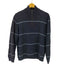 エディーバウアー Eddie Bauer ナイロン混 ハーフジップボーダーニット メンズ import:M