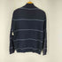 エディーバウアー Eddie Bauer ナイロン混 ハーフジップボーダーニット メンズ import:M