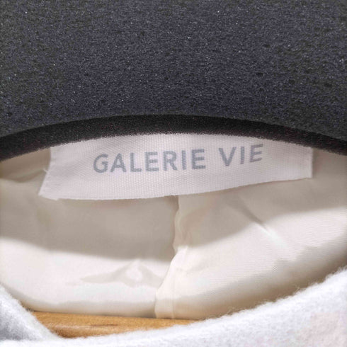 ギャルリーヴィー GALERIE VIE ウールダブルフェイス ショートノーカラートレンチコート 13 ライトグレー レディース FREE