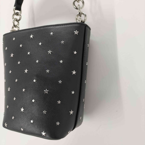 ジミーチュウ JIMMY CHOO スタースタッズ レザーショルダーバッグ レディース