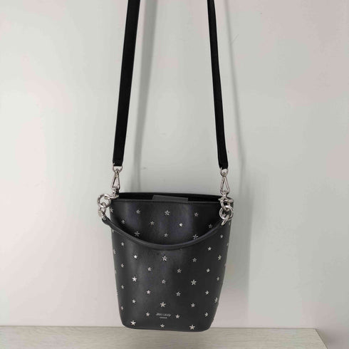 ジミーチュウ JIMMY CHOO スタースタッズ レザーショルダーバッグ レディース