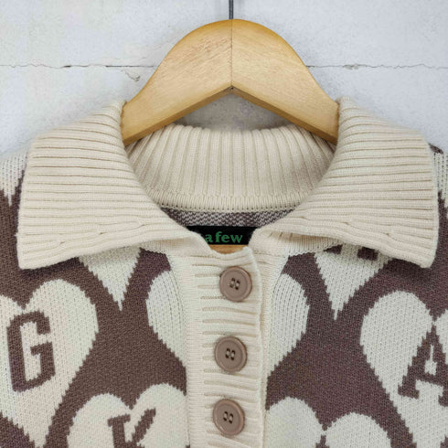 アフューグッドキッズ A FEW GOOD KIDS クローバーデザインニットポロシャツ メンズ JPN:XL