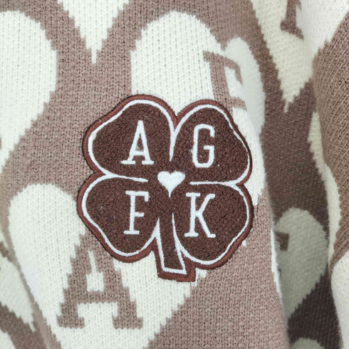 アフューグッドキッズ A FEW GOOD KIDS クローバーデザインニットポロシャツ メンズ JPN:XL