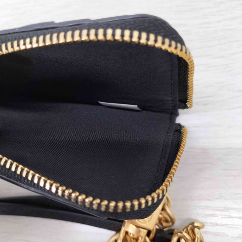 トリーバーチ TORY BURCH メタルロゴ レザーパスケース ゴールドチェーン レディース