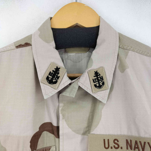 ユーエスネイビー U.S.NAVY デザートカモ BDU ジャケット リップストップ メンズ S-S