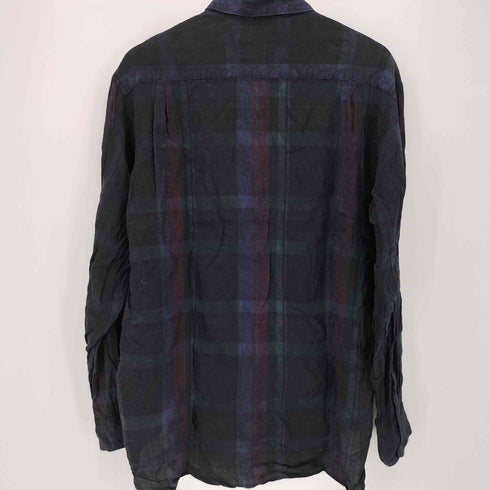 後染め チェック L/S シャツ メンズ