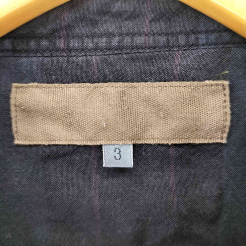 後染め チェック L/S シャツ メンズ