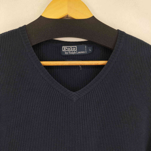 ポロバイラルフローレン Polo by RALPH LAUREN Vネック コットンニット メンズ import:L