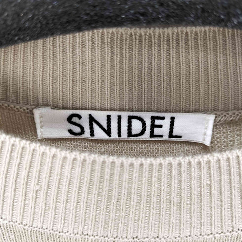 スナイデル snidel パフスリーブS/Sリブニットワンピース レディース FREE