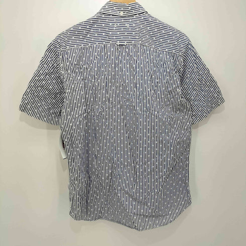 ソフネット SOPHNET. S/S DOT PATTERN STRIPE B.D SHIRT メンズ L