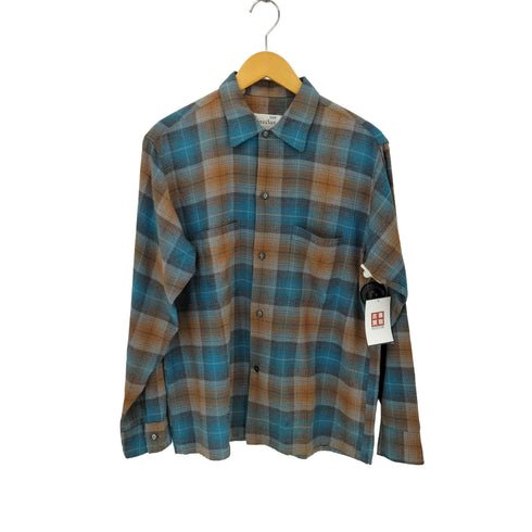60S レーヨンオンブレチェックレギュラーカラーシャツ メンズ 15 1/2