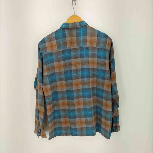 60S レーヨンオンブレチェックレギュラーカラーシャツ メンズ 15 1/2