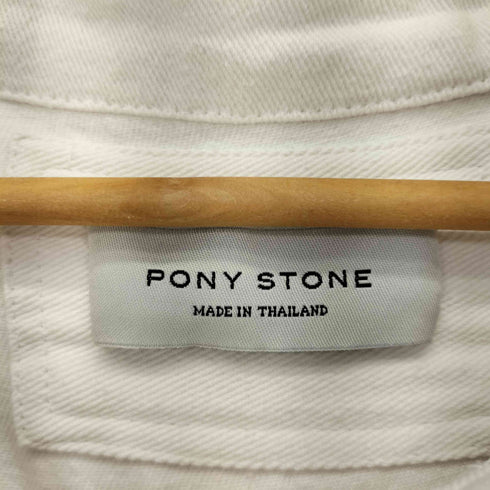 PONY STONE フリンジ加工 デニムジャケット レディース