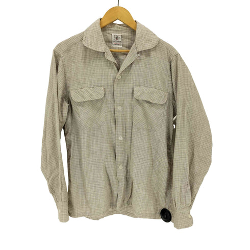 Artvogue of California 50S 両フラップ チェック柄 コットンオープンカラーシャツ ボックスシルエット メンズ JPN:M
