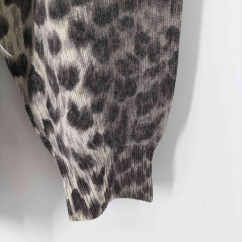 バレンザポースポーツ VALENZA PO SPORTS ワッペンレオパードカーディガン サイドスリット 金ボタン Y2K レディース JPN:M