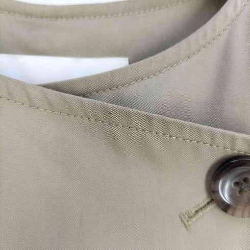 アーバンリサーチ URBAN RESEARCH ノーカラーロングトレンチコート レディース 36