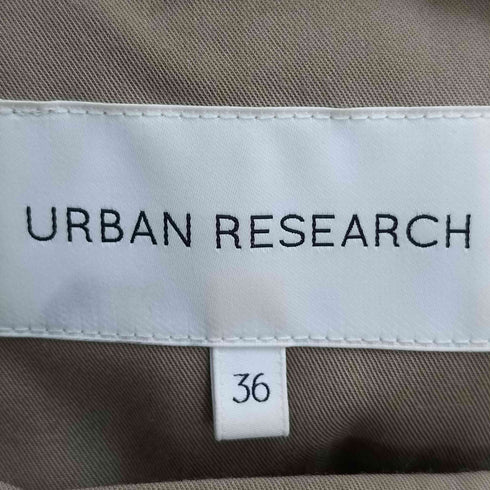 アーバンリサーチ URBAN RESEARCH ノーカラーロングトレンチコート レディース 36
