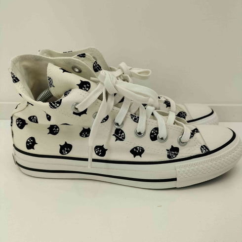 コンバースオールスター CONVERSE ALLSTAR にゃー柄 コラボハイカットスニーカー レディース JPN:24.5
