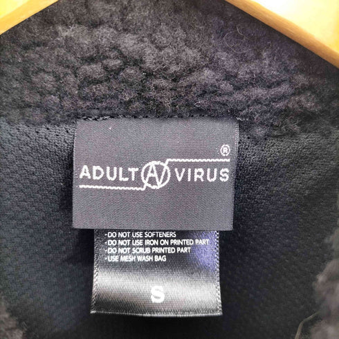 アダルトウィルス ADULT VIRUS ボア フリースジャケット レディース JPN:S
