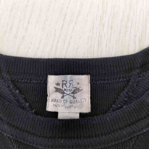ダブルアールエルラルフローレン RRL RALPH LAUREN 両V 後染めクルーネックスウェット メンズ import:M