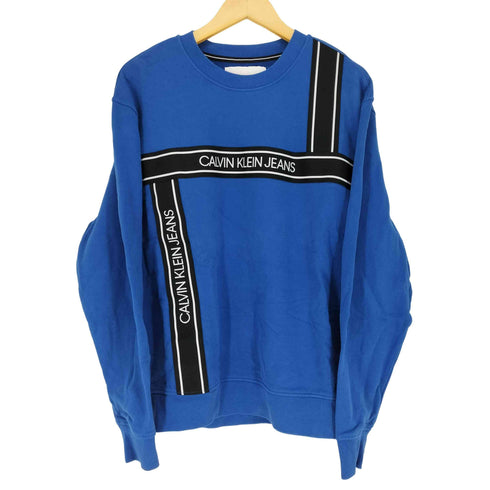カルバンクラインジーンズ Calvin Klein Jeans ロゴベルトデザインスウェット メンズ JPN:M