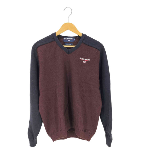 ポロスポーツラルフローレン POLO SPORT RALPH LAUREN Vネック 袖切替ウールニット メンズ JPN:S